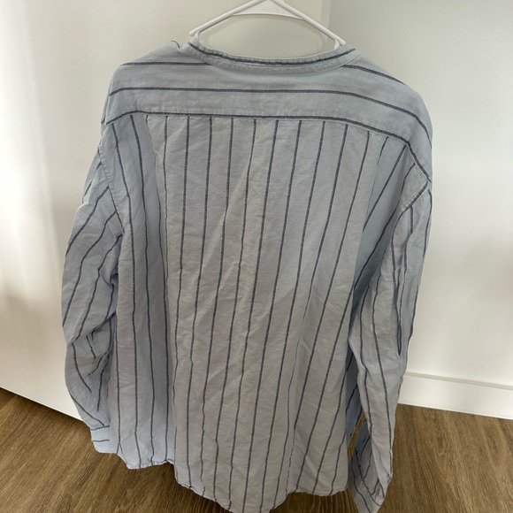 NWOT Banana Republic Collarless Men’s Shirt - Picture 3 of 3